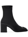 Courrèges Courreges Women Reedition Ankle Boots With 70mm Block Heel In Black