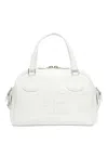 Courrèges Reedition Bowling Leather Bag In White
