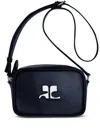 Courrèges Reedition Leather Camera Bag In Blue