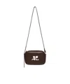 Courrèges Reedition Leather Shoulder Bag In Black