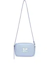 Courrèges Reedition Camera Leather Bag In Blue