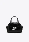 Courrèges Reedition Logo Bowling Bag In Black