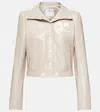 Courrèges Courreges Re Edition Jacket In Coated Cotton In Grey