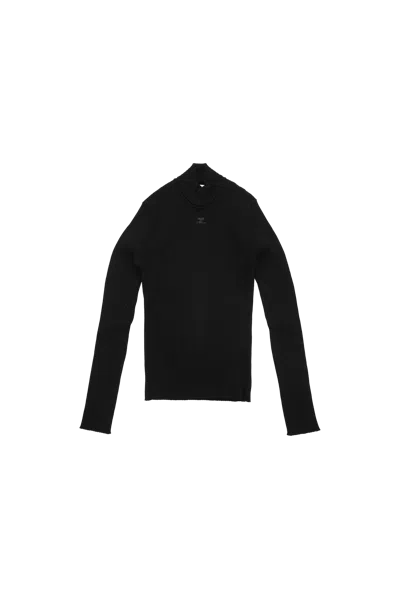Courrèges Courreges Reedition Mockneck Sweater Black