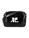 Courrèges Reedition Naplack Camera Bag In Black