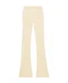 Courrèges Reedition Rib-knit Flared Trousers In Nude