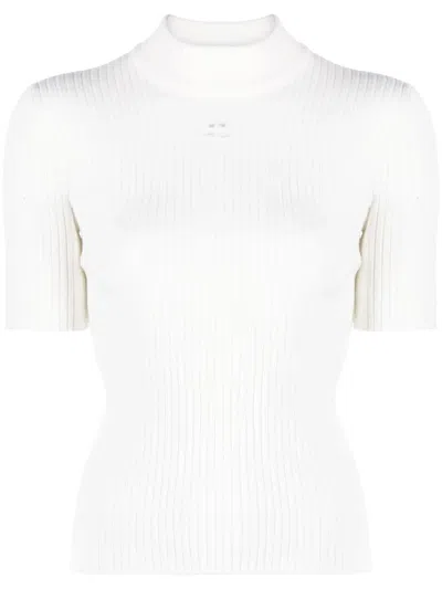 COURRÈGES REEDITION RIB-KNIT SWEATER