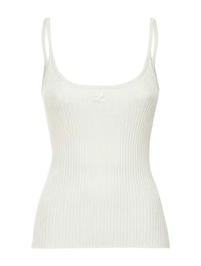 Courrèges Courreges Women Knitted Tops. In White