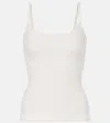 Courrèges Courreges Rib Knit Tank Top Women In Beige
