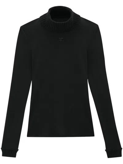 Courrèges Reedition Oberteil In Black