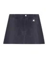 Courrèges Courreges Re Edition Faux Leather Mini Skirt In Black