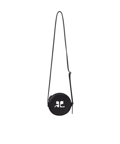 Courrèges Reedition Small Circle Bag In Black