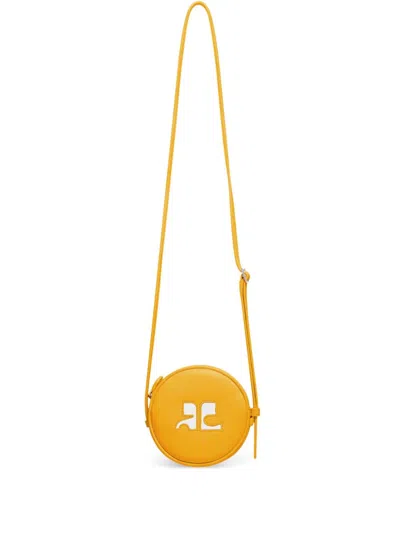 Courrèges Reedition Small Circle Bag In Gelb