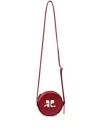 Courrèges Reedition Circle Crossbody Bag In Red