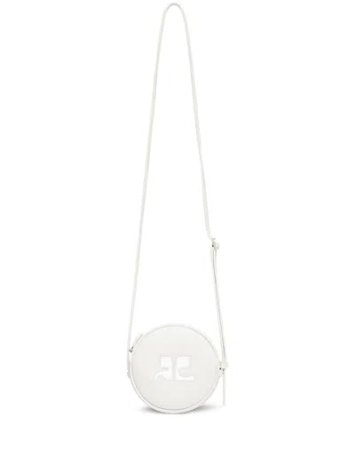 Courrèges Reedition Leather Cross-body Bag In Gold