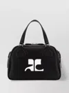 Courrèges Reedition Structured Leather Handbag With Top Handles
