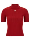 Courrèges Courreges 'reedition' Sweater In Red