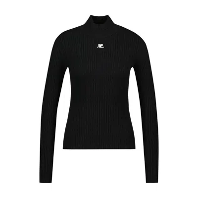 Courrèges Reedition T-shirt In Black