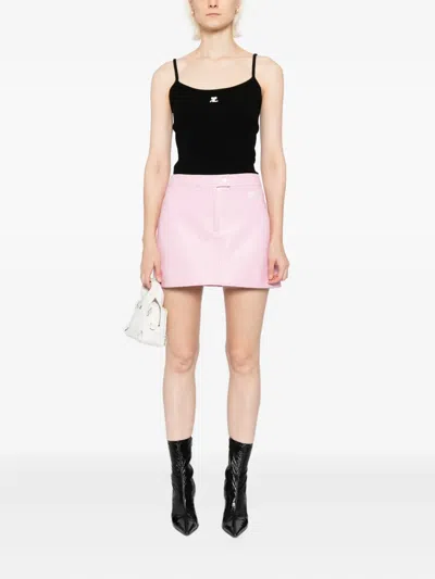 Courrèges Black Reedition Knit Tank Top