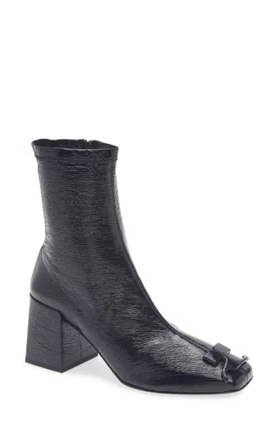 Courrèges Re-edition Vinyl Ankle Boot In Navy