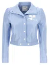Courrèges Logo-patch Faux-leather Jacket