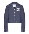 Courrèges Lapel Long Sleeve Casual Jacket