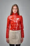 Courrèges Reedition Vinyl Jacket In Red