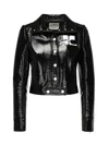 Courrèges Courreges Women Black Vinyl Blazer In Black