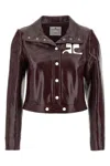 Courrèges Re-edition Vinyl Jacket Clothing In Brown