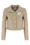 Courrèges 'reedition Vinyl' Jacket In Neutral