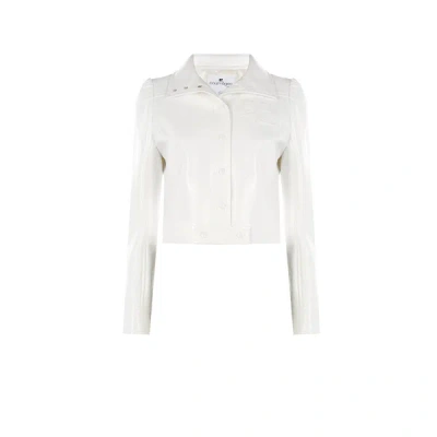 Courrèges Reedition Vinyl Jacket In White