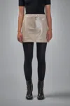 Courrèges Reedition Vinyl Mini Skirt In Gray