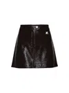 Courrèges Courreges Contrast Top With Buckle Detail In Black