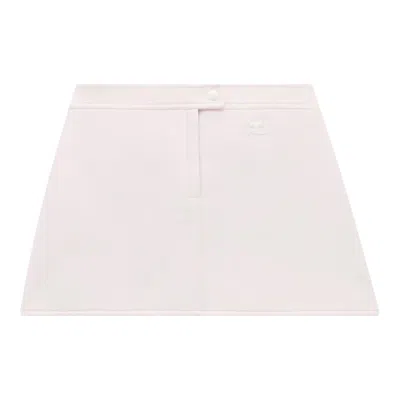 Courrèges Reedition Vinyl Mini Skirt In White