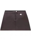 Courrèges Reedition Vinyl Miniskirt Clothing