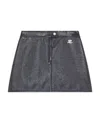 Courrèges Courreges Re Edition Faux Leather Mini Skirt In Black