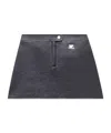 Courrèges Courreges Re Edition Faux Leather Mini Skirt In Black