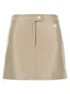 Courrèges Reedition Vinyl Mini Skirt