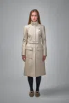 Courrèges Reedition Vinyl Trench Coat In Gray