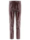 Courrèges Shiny Finish Trousers Reedition Pockets