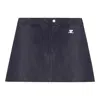 Courrèges Reedition Vinyle Skirt In Blue