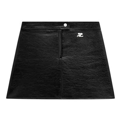 Courrèges Reedition Vinyle Skirt In Animal Print