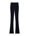 Courrèges Reedition Rib-knit Flared Trousers In Black