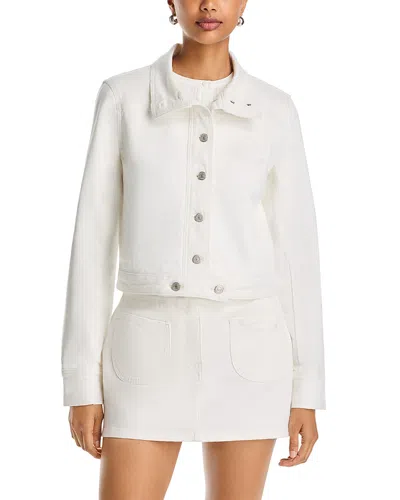Courrèges Reedton Denim Cotton Stretch Jacket In White