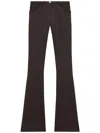 Courrèges Relax Bootcut Trousers In Brown