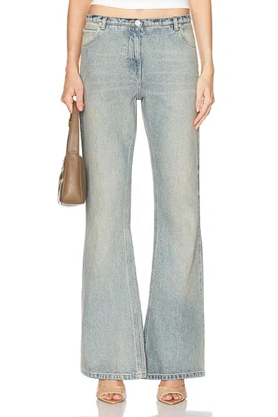 Courrèges Relax Denim Bootcut In Light Blue Wash