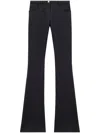 Courrèges Relax Twill Bootcut Trousers In Black