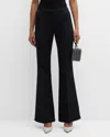 Courrèges Relaxed Twill Bootcut Pants In Black