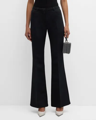 Courrèges Relaxed Twill Bootcut Pants In Black