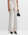Courrèges Baggy Low Waist Pant In Twill In Off White